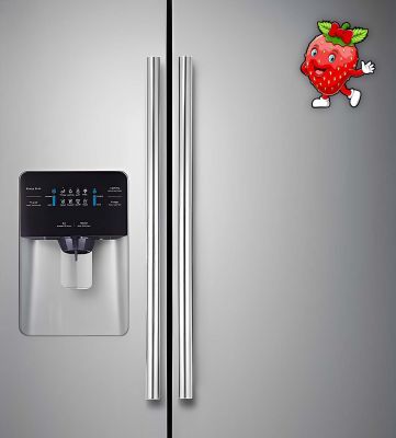 Wooden Fridge Magnet for Refrigerator Stylish  Decorative Items for Kitchen   Magnet for Almirah  Washing Machine  Indian Souvenir Gift Items (Strawberry)